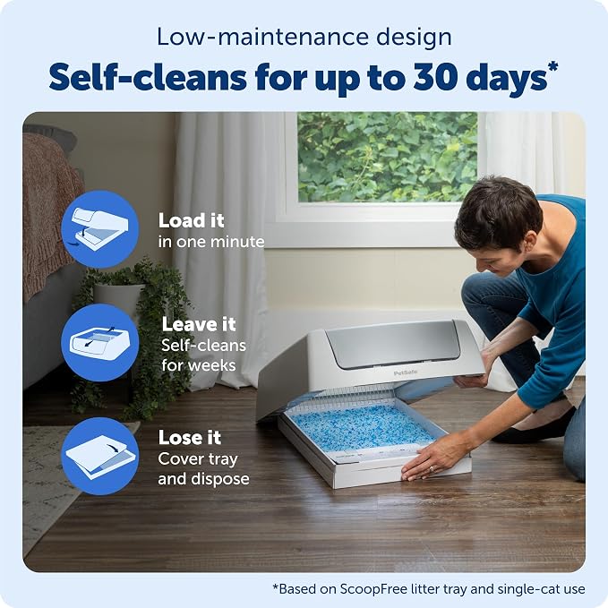 PetSafe ScoopFree Crystal Classic Self-Cleaning Litter Box System Automatic Cat - Image 4