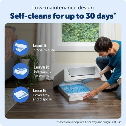 PetSafe ScoopFree Crystal Classic Self-Cleaning Litter Box System Automatic Cat - Image 4