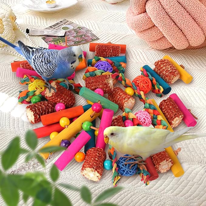 Kyouki Parrots Toys for Cockatiels, Parrotlets, Meyer's & Other Small/Medium - Image 7