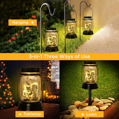 kyoryuger Squirrel Gifts for Women/Men Squirrel Solar Lanterns Mom Birthday - Image 6