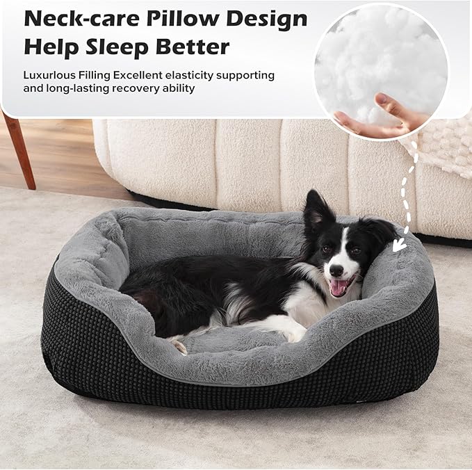 INVENHO Dog Bed Medium Size, Orthopedic Warming Soft Calming Sleeping Durable - Image 3