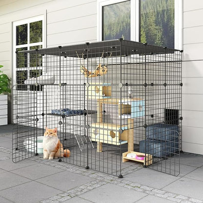 Oneluck 41 Inch Catio Outdoor Cat Enclosure - Image 8