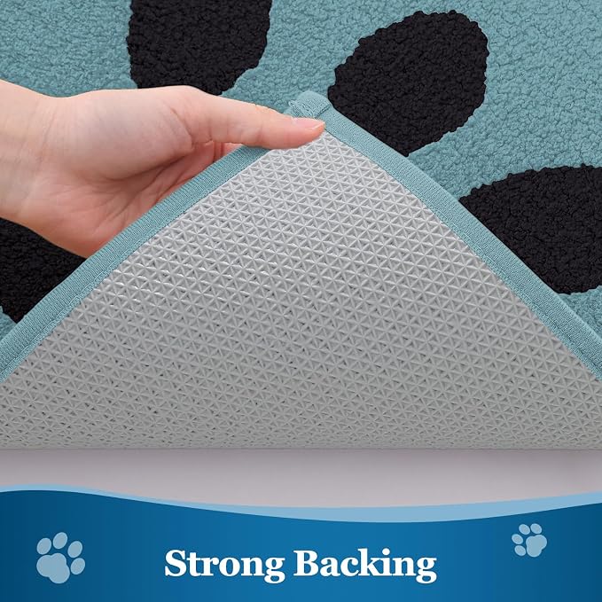 Buganda Dog Door Mat for Muddy Paws, Absorbent Dirt Trapper Washable Indoor - Image 5