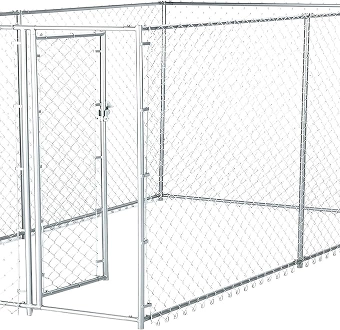 Lucky Dog Heavy Duty Outdoor Galvanized Chain Link Dog Kennel Enclosure - Image 8