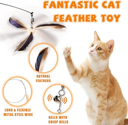 JXFUKAL Cat Wand Toys, Interactive Cat Toys - Image 3