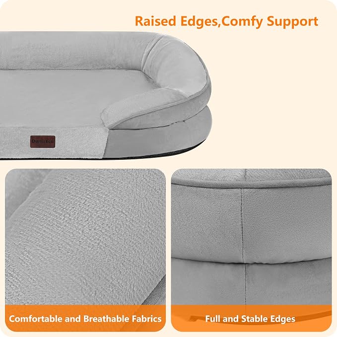 Dwanton Orthopedic Dog Bed for Large Dogs - Image 5