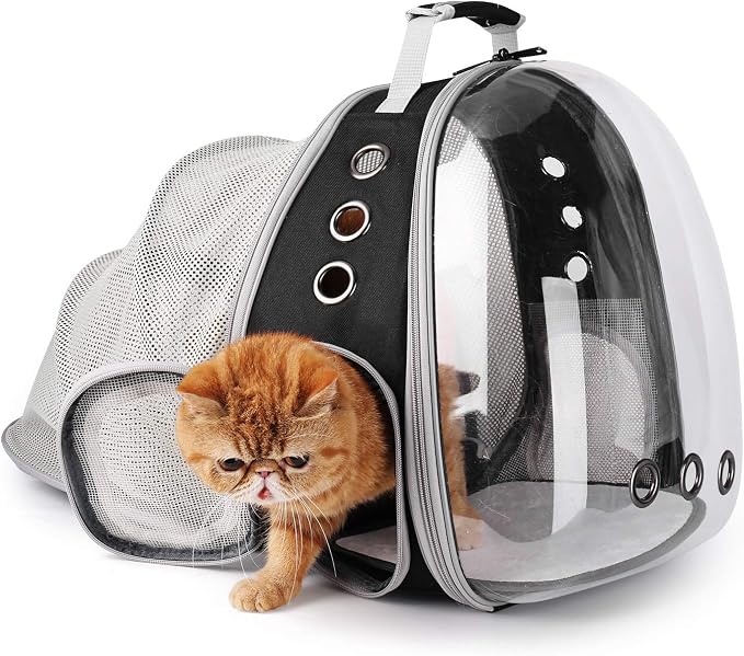 Lollimeow Cat Carrier Backpack, Expandable Bubble Pet Carrier - Image 7