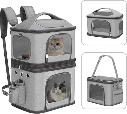 Detachable Double Pet Carrier Backpack by HOVONO