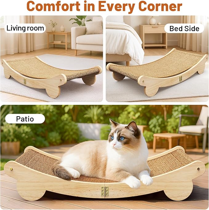 Ordora Extra Large Cat Scratcher: 31.5 inch Cat Scratch Pad&Bed Lounge - Image 6