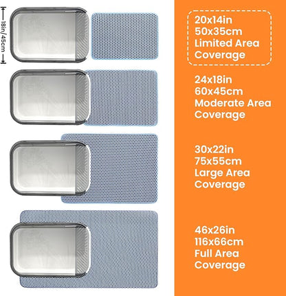 Small Cat Litter Mat, 20x14’’ Double Layer Honeycomb Cat Litter Box Mat - Image 9