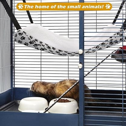 2 Pack Cat Hammock for Cage, Catio Accessories Reversible Soft Cats Bed - Image 6