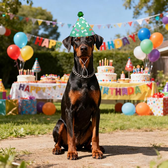 6pcs Dog Birthday Party Hats Felt - Image 7