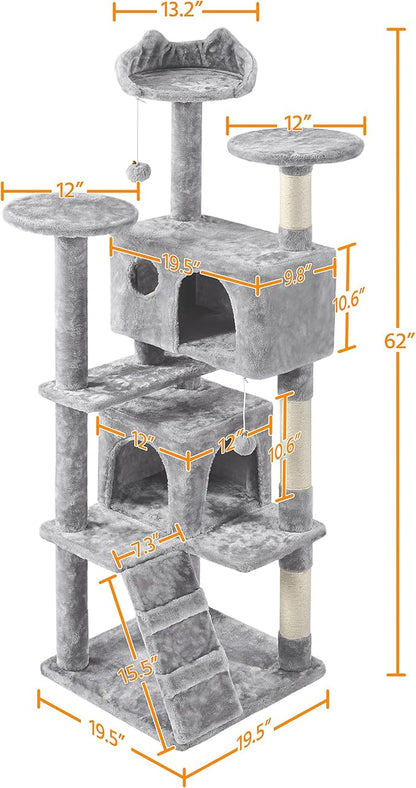 Yaheetech 62in Cat Tree Cat Tower - Image 8