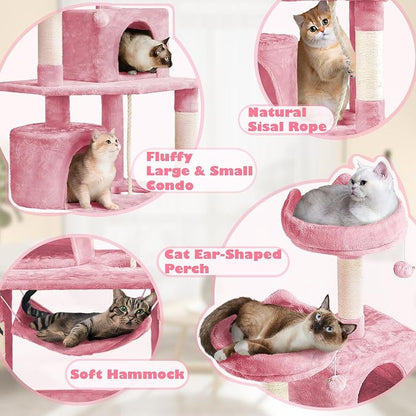 Yaheetech 62.5inches Cat Tree Cat Tower Cat Condo - Image 4