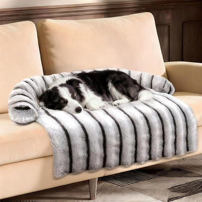 Large Dog Couch Bed, Fluffy Washable Couch Protector by WATANIYAPET