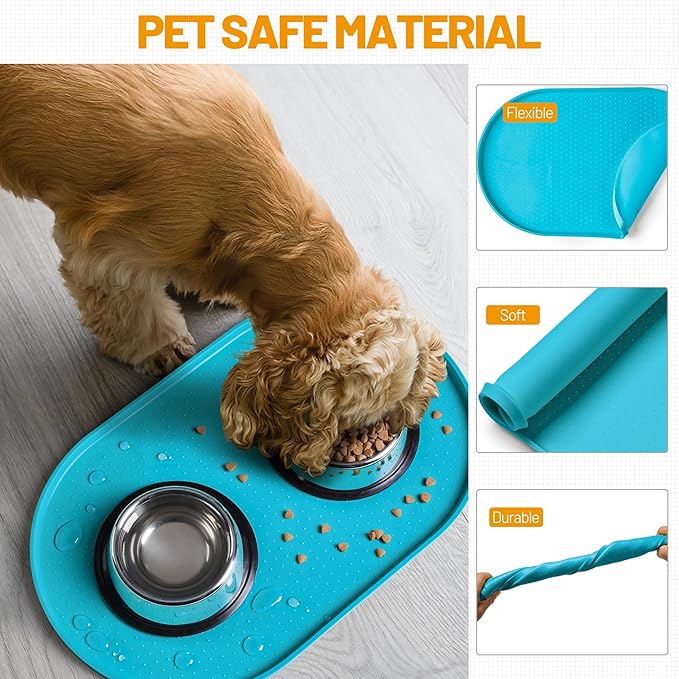 Hubulk 100% Waterproof Silicone Pet Feeding Mat - Image 5