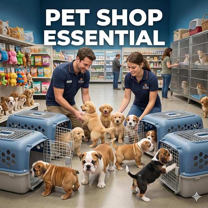 Portable Double Door Plastic Pet Carrier - Image 6
