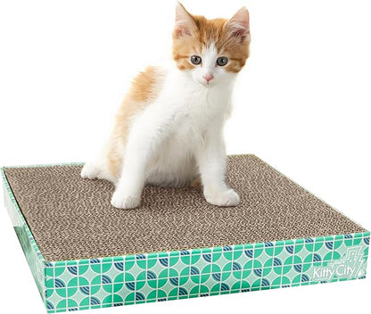 Kitty City Cat Scratcher Refill – 3-Pack Durable Corrugated Cardboard Scratch - Image 7