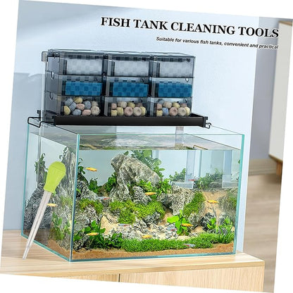 Happyyami 2pcs Manual Fish Tank Cleaner Gravel Adsorber Coral Feeder and Water - Image 6