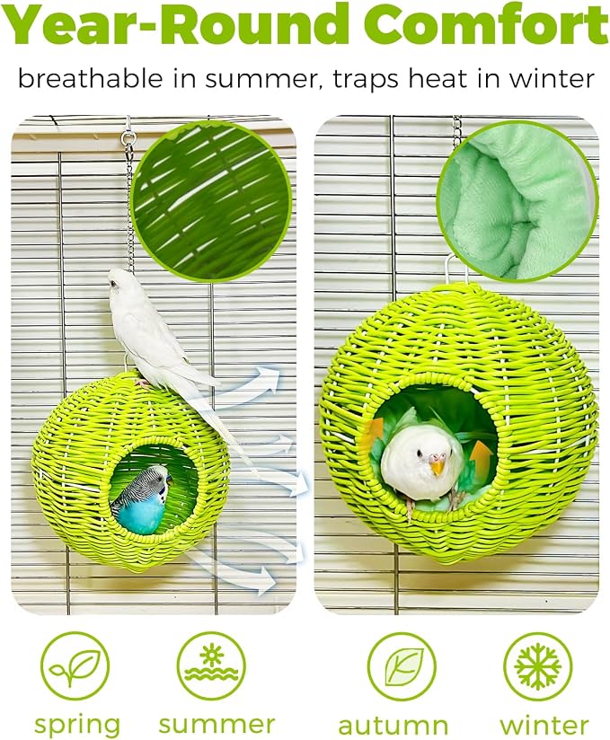 Chewproof Steel Frame Bird Nest - Image 5