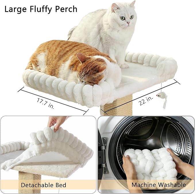 Cat Scratching Post with Large Window Perch - Image 4