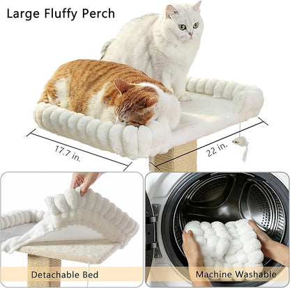 Cat Scratching Post with Large Window Perch - Image 4