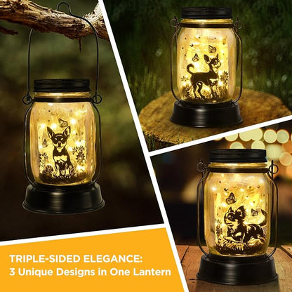 Chihuahua Gifts for Women/Men Chihuahua Solar Lanterns Dog Mom Birthday Dog - Image 2
