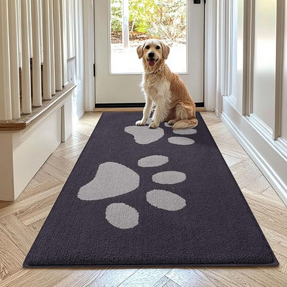 Buganda Dog Door Mat for Muddy Paws, Absorbent Dirt Trapper Washable Indoor by Buganda