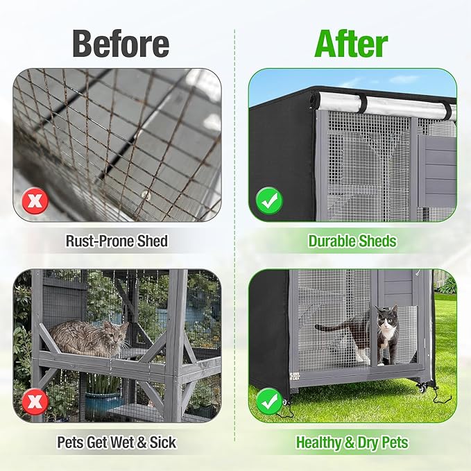 Kingling Outdoor Cat House Cover - Image 5