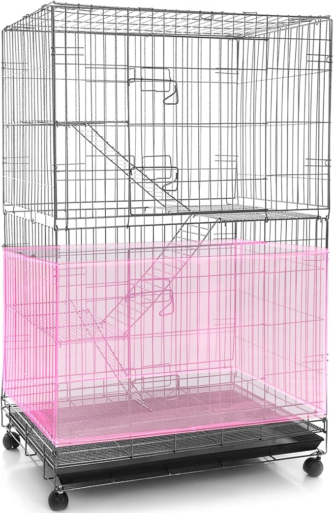 Shappy Large Bird Cage Seed Catcher, Bird Cage Cover Net Skirt Guard, by Shappy