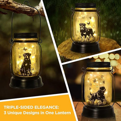 kyoryuger Rottweiler Gifts for Women/Men Rottweiler Solar Lanterns Dog Mom - Image 2