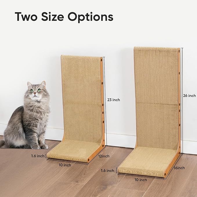 AGYM Cat Scratcher, 23 inch L Shape Cat Scratching Pad - Image 4