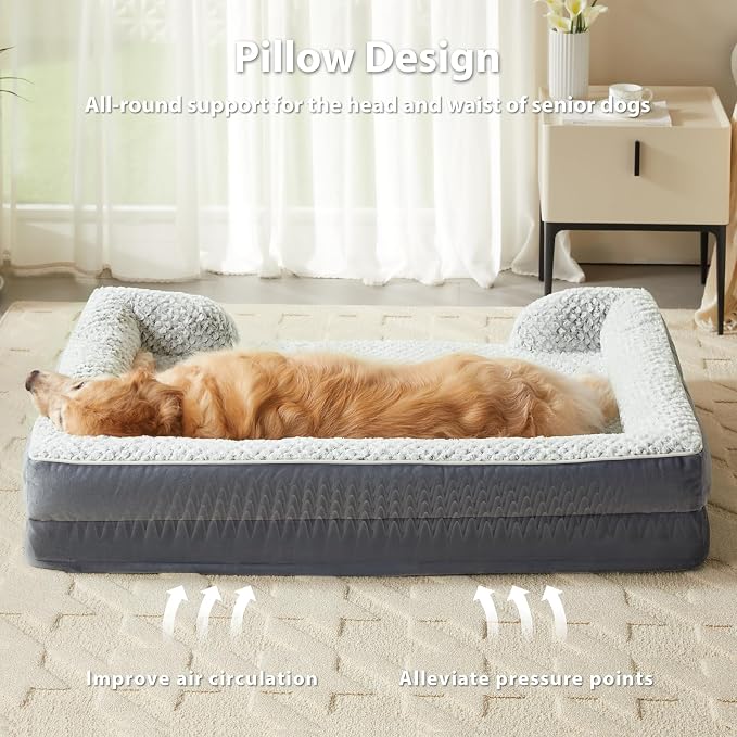 Orthopedic Dog Bed for Medium Dogs, Egg Crate Foam Bed for Medium Dogs - Image 2
