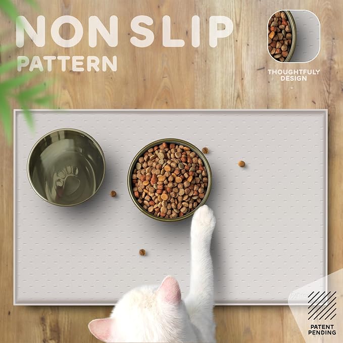 Dog Food Mat - 24x15 Raised Edges Dogs Mat - Image 4
