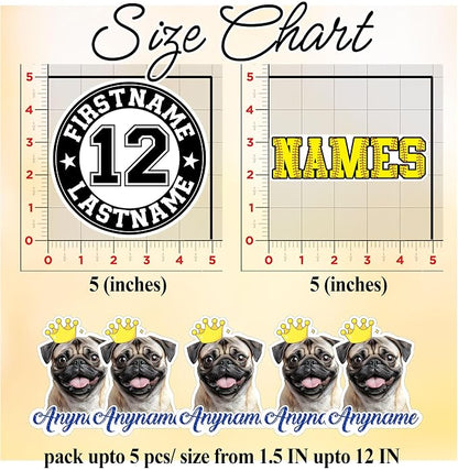 Custom Pet Name Sticker Personalized Text Face Photo Crown King Queen Animal - Image 5