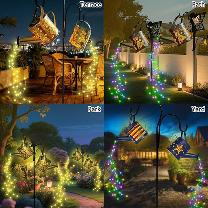 DDQ Solar Watering Can Lights, Warm White/Color LED - Image 7
