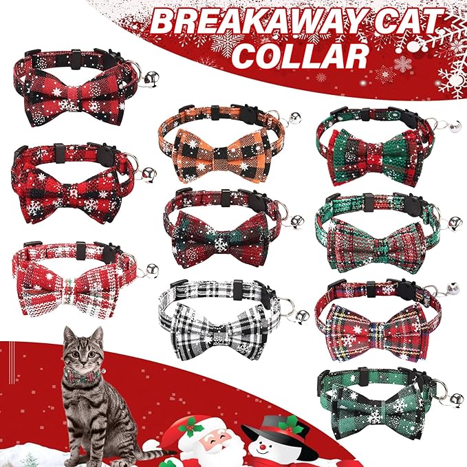10 Pcs Christmas Cat Collar Breakaway - Image 5
