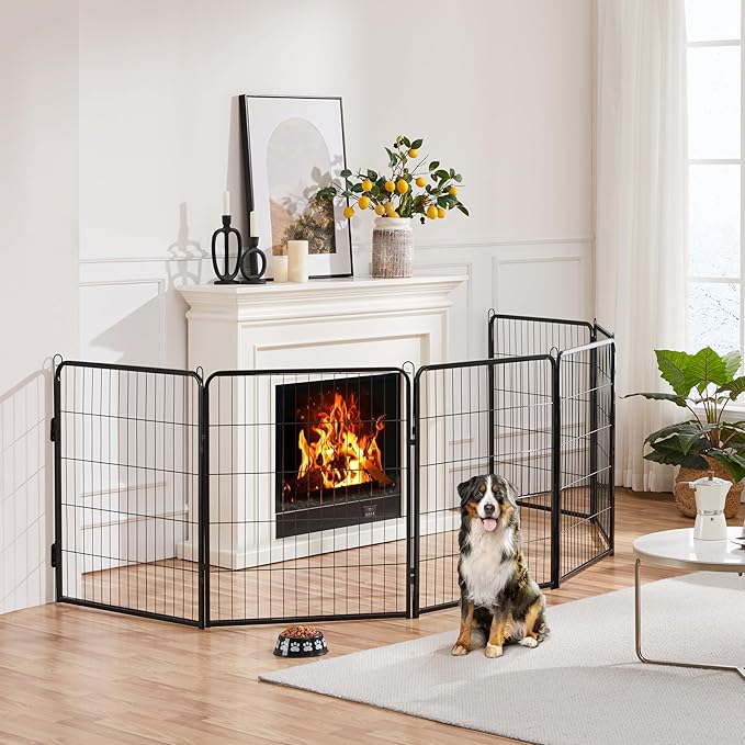 Yaheetech Dog Playpen Outdoor, 32 inch 2 Panels Dog Pen Indoor Heavy Duty Puppy - Image 3