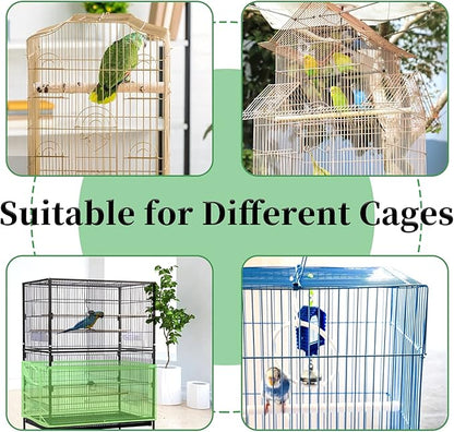Daoeny Large Bird Cage Cover, Bird Cage Seed Catcher, Adjustable Soft Airy - Image 6