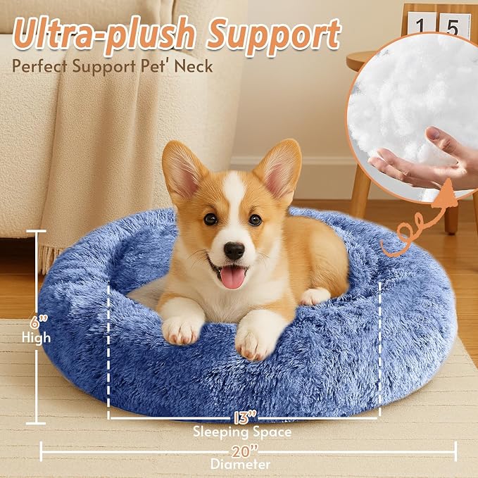 JOLLYVOGUE Calming Small Dog & Cat Bed - Image 4
