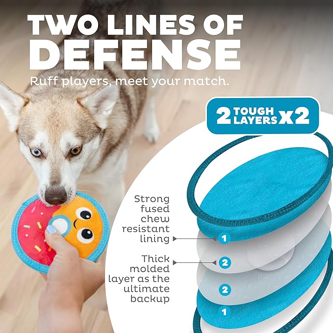 Outward Hound Tough Skinz Durable Squeaky Dog Toy - Image 2