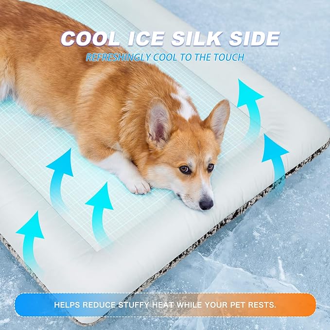 Self Warming Cat Bed, Reversible Warming Cooling Cat Bed, Winter Warm Cats Pad - Image 4