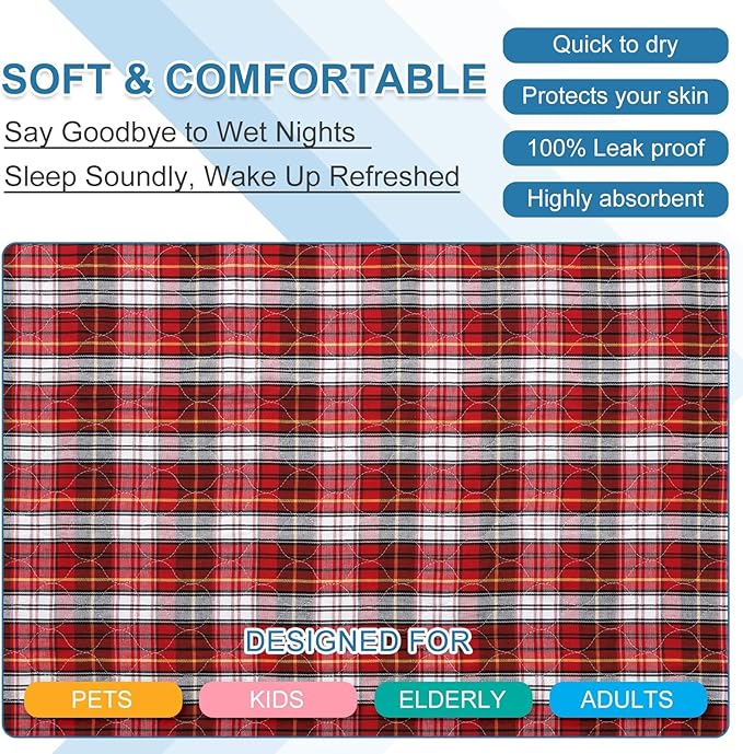 OUTCREATOR® Washable Bed Pads 34" x 54" - Image 5