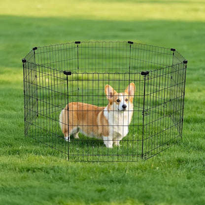 Amazon Basics Foldable Octagonal Metal Exercise Dog Playpen - Image 6
