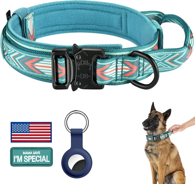 DAGANXI Tactical Dog Collar, Adjustable Military Training Nylon Dog Collar by DAGANXI