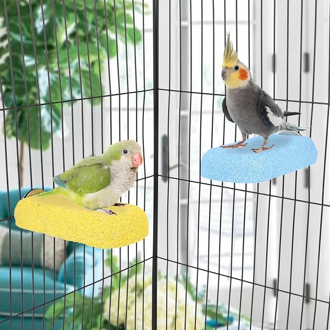 Wontee Bird Chewing Toys Grinding Beak Bird Perch Stand - Image 5