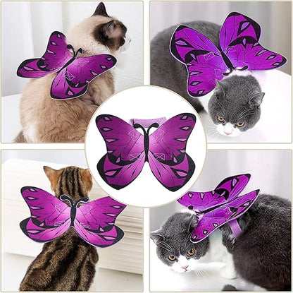 Pet Cat Bat Wings for Halloween Party Decoration, Puppy Collar Leads Cosplay - Image 2