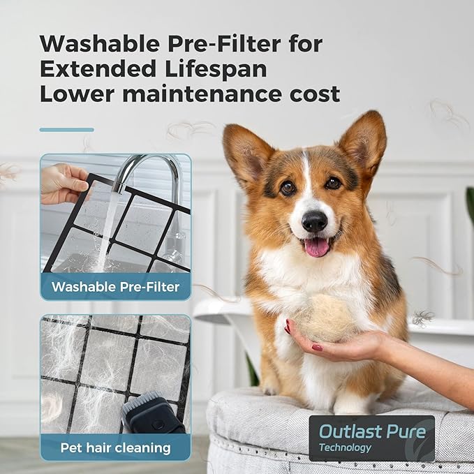 AROEVE Air Purifiers for Bedroom Home Large Room Up to 1504 Ft², 5 Layer Filter - Image 5