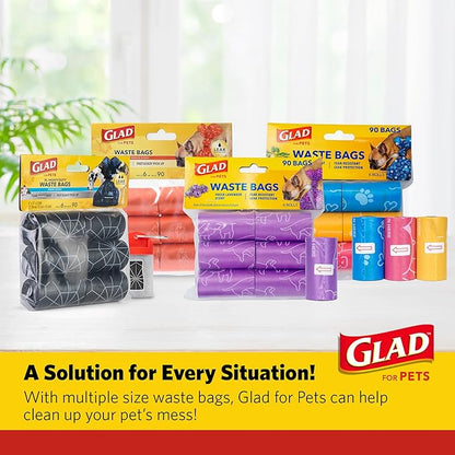 Glad for Pets Scented Waste Bags, Tear Resistant Pet Poop Pick-up Bags - Image 8