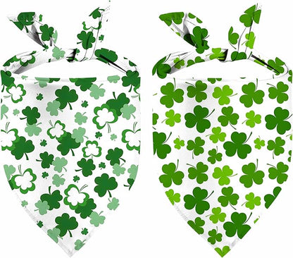 St. Patrick's Day Dog Bandana, 2 Pack Adjustable Holiday Party Pets Saint by Unknown